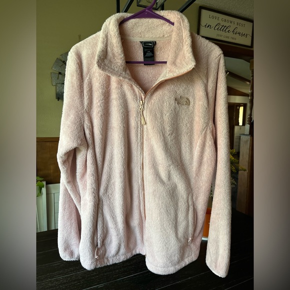 The North Face Light Pink Fleece Zip Up Size L - Picture 2 of 4